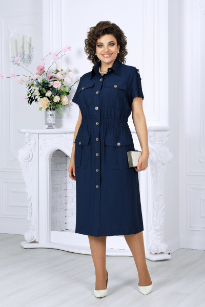 Платье Ninele 6074 синий - фото 14