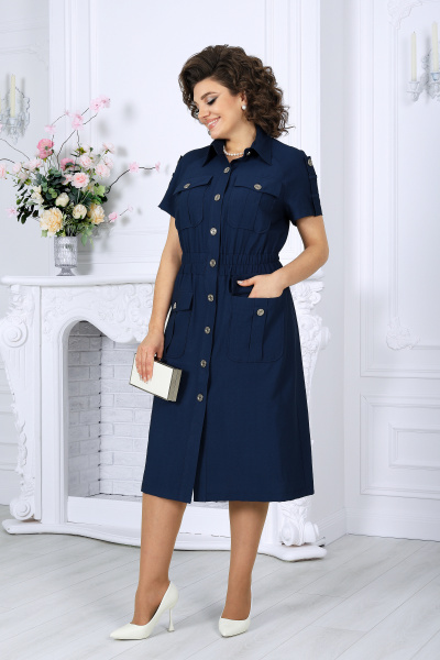 Платье Ninele 6074 синий - фото 16