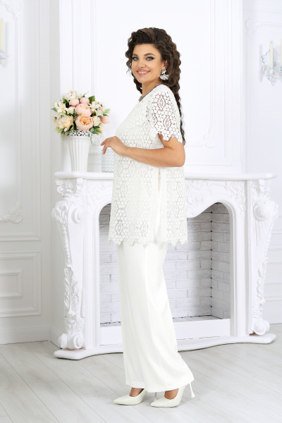 Блуза, брюки, джемпер Ninele 6075 молочный - фото 17