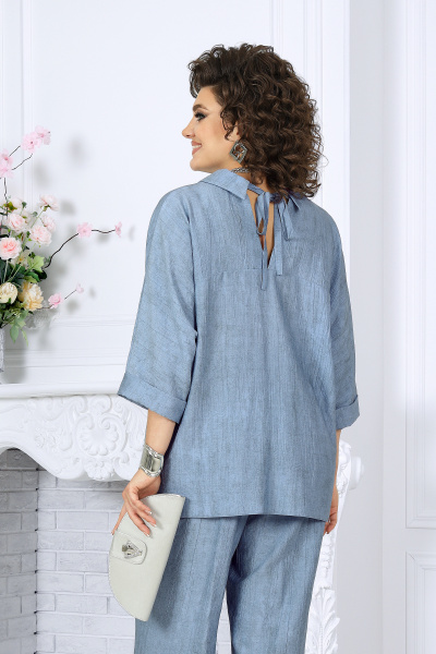 Блуза, брюки Ninele 7497 голубой - фото 19