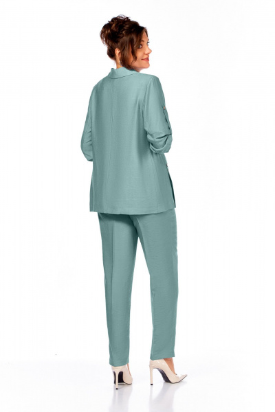 Брюки, жакет Ольга Стиль С-852 ментол - фото 4