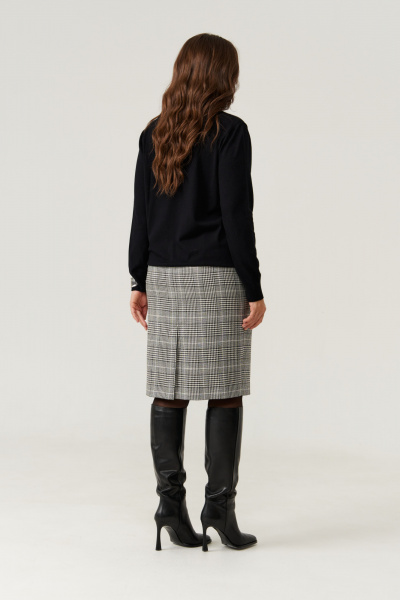 Юбка Панда 109850 черно-белый - фото 4