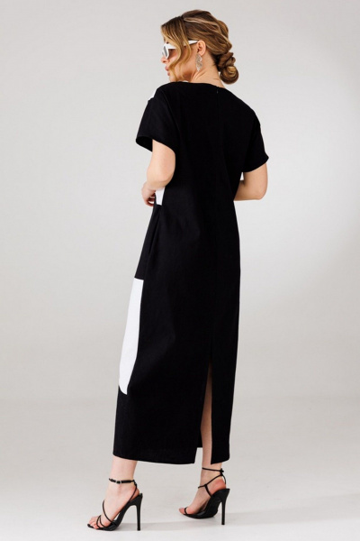 Платье Faufilure C1760 черно-белый - фото 3