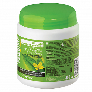 Бальзам-ополаскиватель Belita Целебные решения-Бальзам-конд. ЧИСТОТЕЛ и ЧАЙН. ДЕР. пр.жирн - фото 1