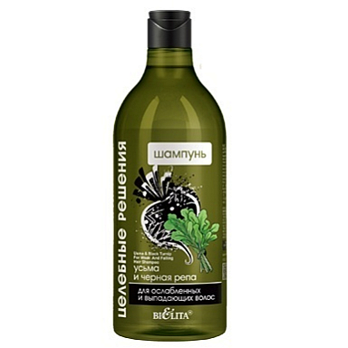 Шампунь Belita Целебные решения/Шампунь д/ослаблен.и выпадающих волос "Усьма и черная - фото 1