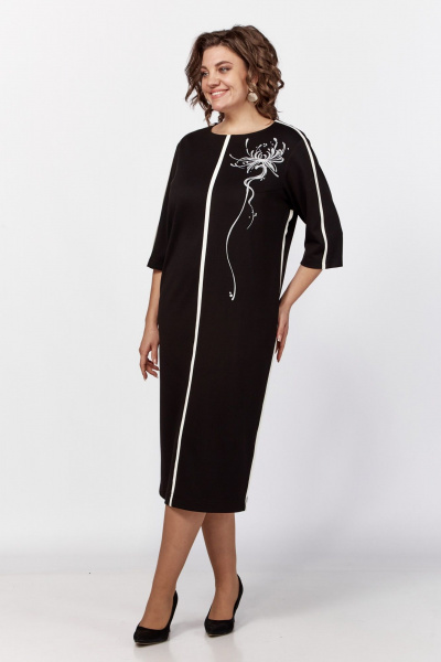 Платье ZigzagStyle 566 черный - фото 5