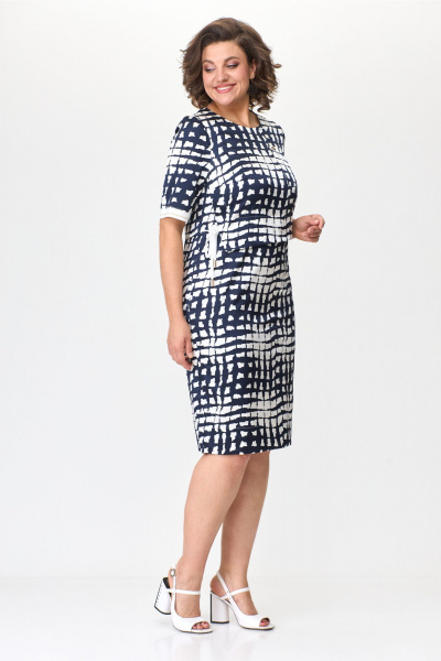 Платье Bonna Image 852 бело-синий - фото 7