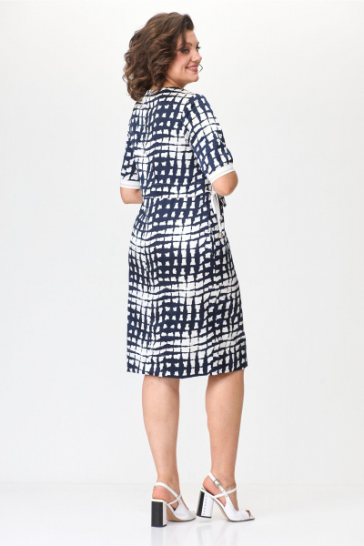 Платье Bonna Image 852 бело-синий - фото 2