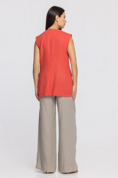 Жилет FASHION CENTRE Л-3967 коралловый - фото 8