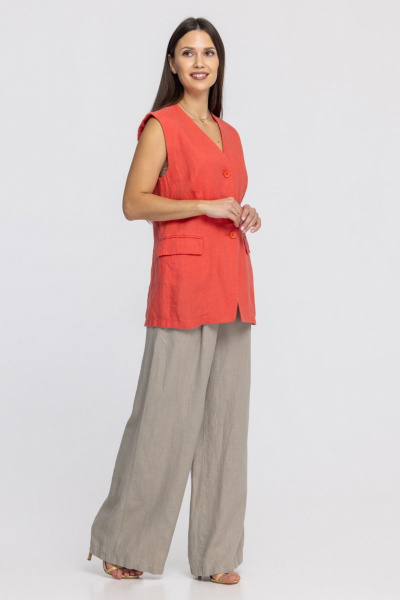 Жилет FASHION CENTRE Л-3967 коралловый - фото 7