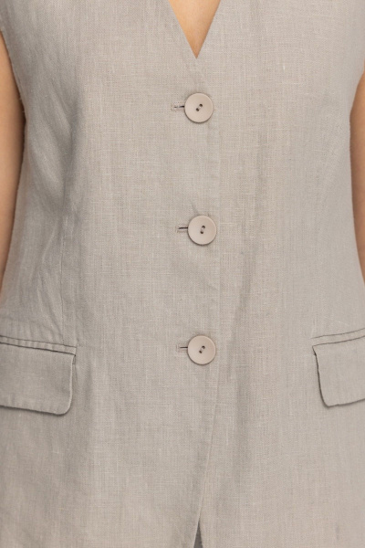 Жилет FASHION CENTRE Л-3967 песочный - фото 7