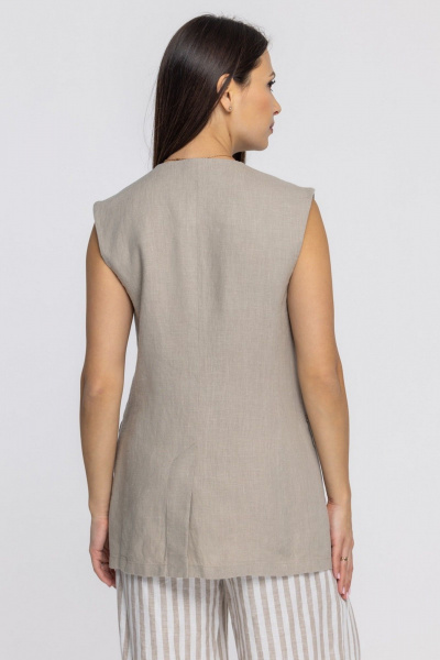 Жилет FASHION CENTRE Л-3967 песочный - фото 6