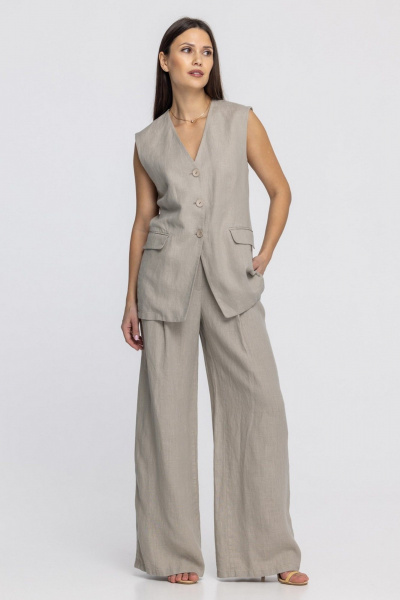 Брюки FASHION CENTRE Л-3968 песочный - фото 2