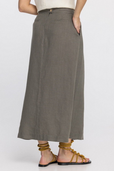 Юбка FASHION CENTRE Л-4008 серо-коричневый - фото 8