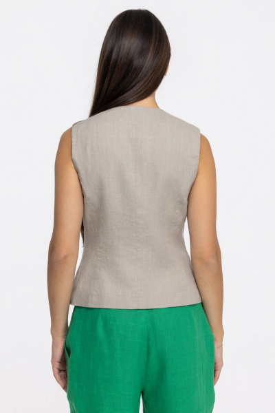 Жилет FASHION CENTRE Л-4042 песочный - фото 5