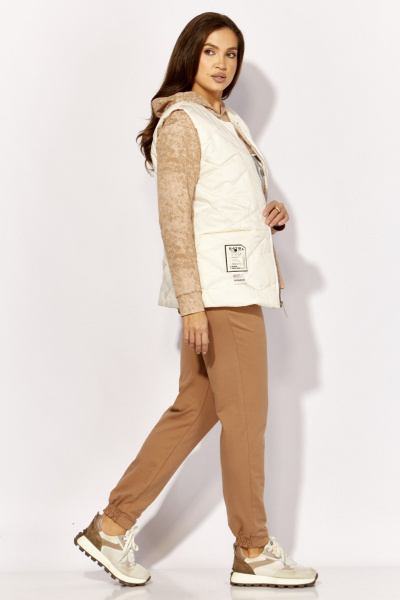 Брюки, жилет, свитшот TAiER 1384 молоко_бежевый - фото 4