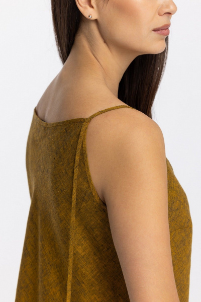 Сарафан FASHION CENTRE Л-3956 желто-синий - фото 6