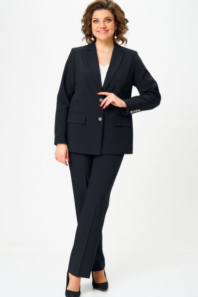 Брюки, жакет БелЭльСтиль 866-2_99_22+596-2_79_22 черный - фото 9