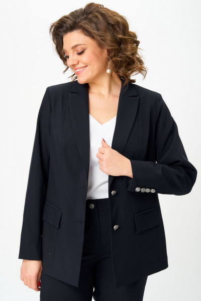 Брюки, жакет БелЭльСтиль 866-2_99_22+596-2_79_22 черный - фото 7