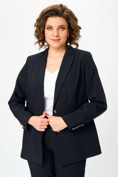 Брюки, жакет БелЭльСтиль 866-2_99_22+596-2_79_22 черный - фото 5