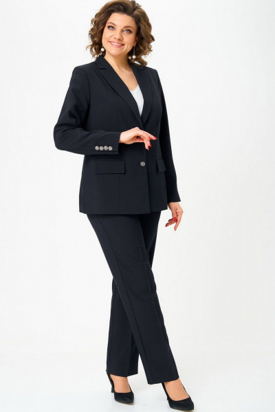 Брюки, жакет БелЭльСтиль 866-2_99_22+596-2_79_22 черный - фото 3