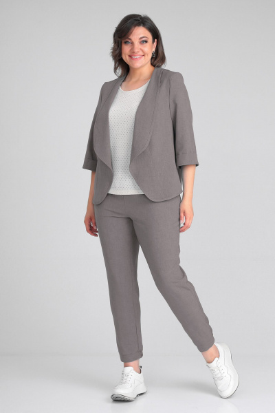Брюки, жакет, майка Liona Style 755 мокко - фото 1