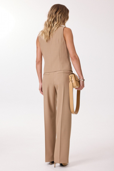 Брюки, жакет, жилет Твой имидж 2141 песочный - фото 5