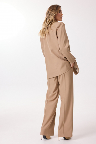 Брюки, жакет, жилет Твой имидж 2141 песочный - фото 4