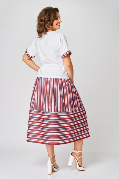 Блуза, юбка Danaida 2225 красная_полоска - фото 6