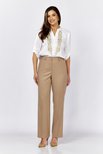 Брюки MALI 324-047 бежевый - фото 7