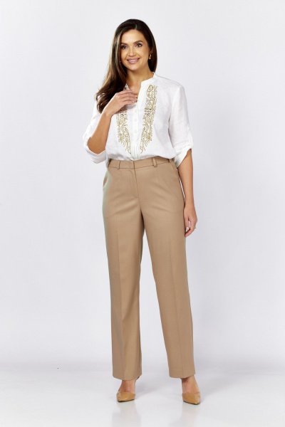 Брюки MALI 324-047 бежевый - фото 4