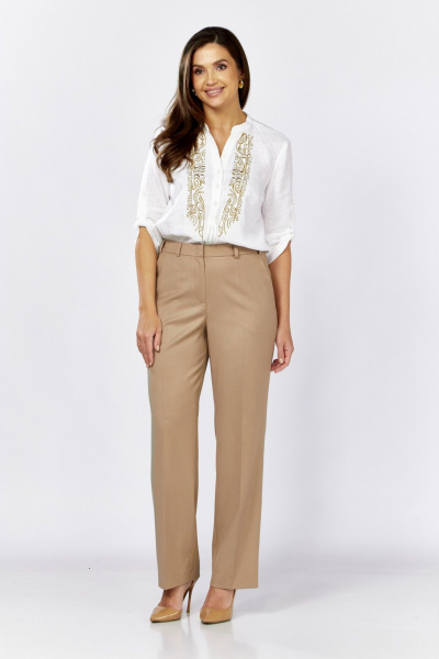 Брюки MALI 324-047 бежевый - фото 2