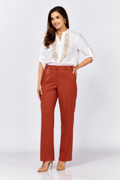 Брюки MALI 324-047 терракот - фото 6