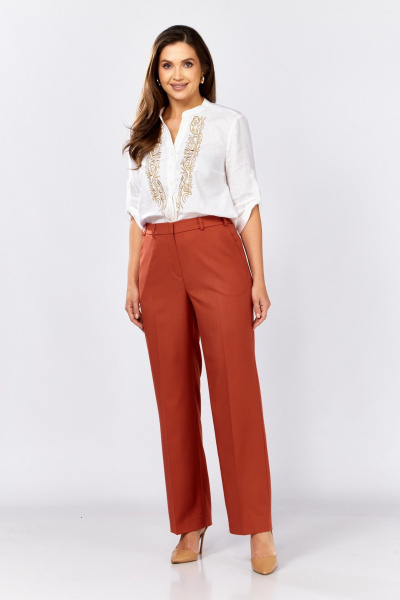 Брюки MALI 324-047 терракот - фото 3