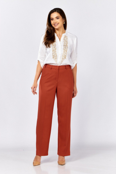 Брюки MALI 324-047 терракот - фото 2