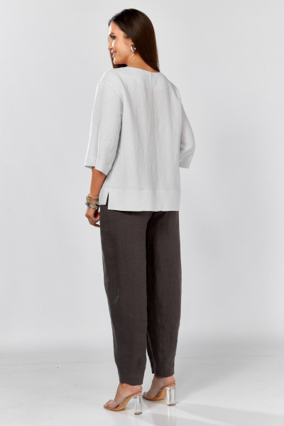 Блуза MALI 625-064 светло-серый - фото 8