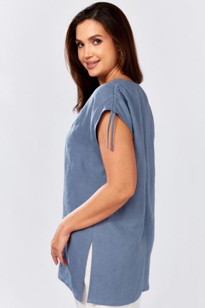 Блуза MALI 625-079 голубой - фото 11