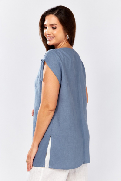 Блуза MALI 625-079 голубой - фото 10