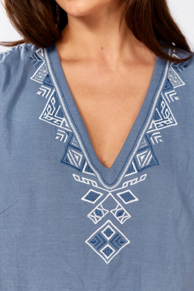 Блуза MALI 625-079 голубой - фото 9