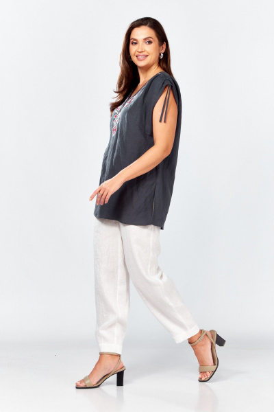 Блуза MALI 625-079 серый - фото 6