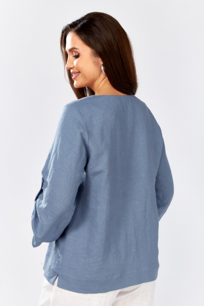 Блуза MALI 625-080 голубой - фото 13