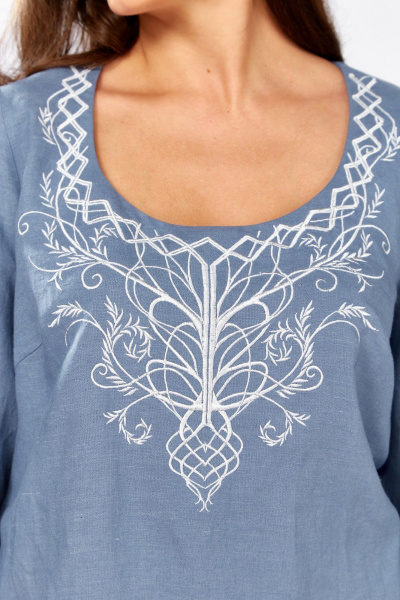 Блуза MALI 625-080 голубой - фото 11