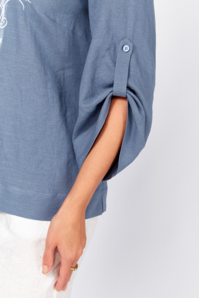 Блуза MALI 625-080 голубой - фото 10