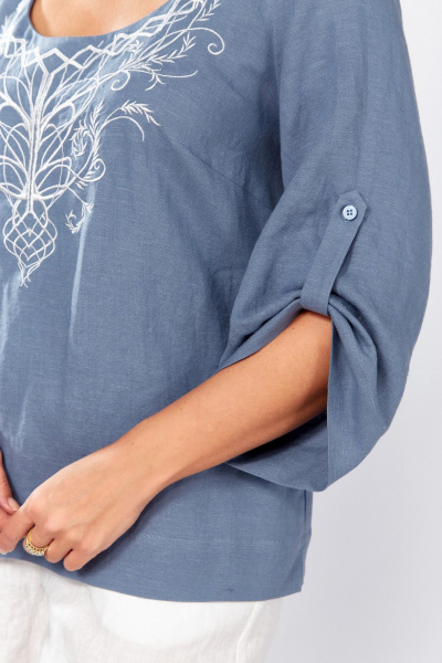 Блуза MALI 625-080 голубой - фото 9