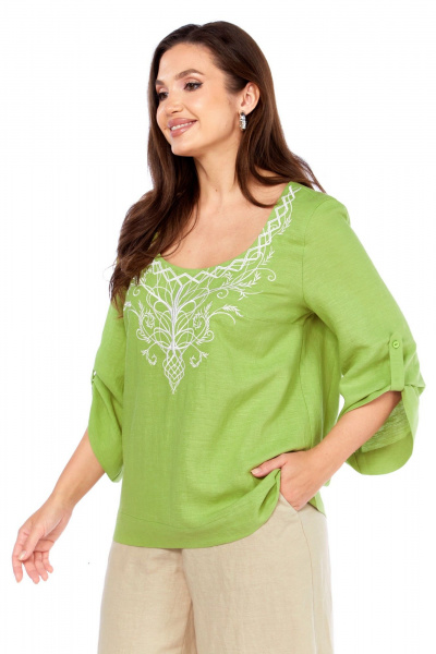 Блуза MALI 625-080 салатовый - фото 5