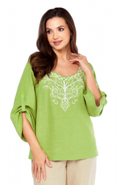 Блуза MALI 625-080 салатовый - фото 4
