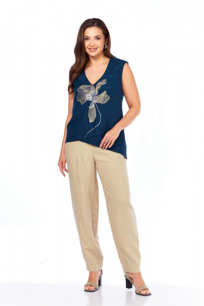 Блуза MALI 625-081 синий - фото 1