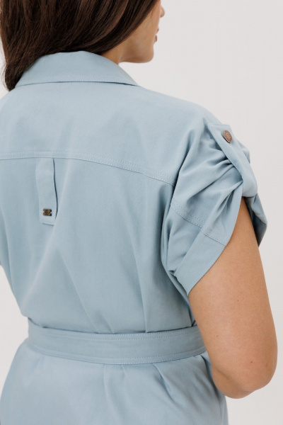 Жакет, юбка Mislana 1216 голубая_ель - фото 8