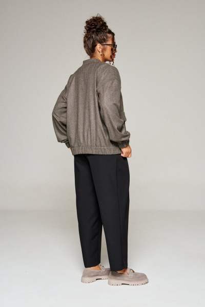 Блуза, брюки, жакет Beautiful&Free 6344 елочка/беж - фото 11