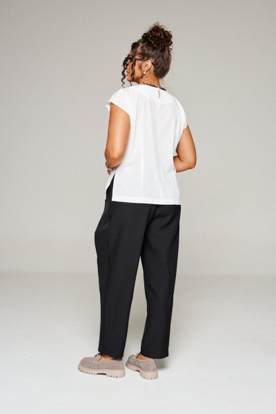 Блуза, брюки, жакет Beautiful&Free 6344 елочка/беж - фото 15